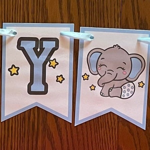 Elephant baby shower banner,Welcome baby banner with elephants,Cute elephant baby banner,Personalized elephant baby shower banner