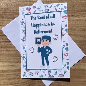 Carte de retraite dentiste, carte de retraite dentiste drôle, carte de retraite pour dentiste, idées cadeaux de retraite dentiste, souhaits de retraite dentiste