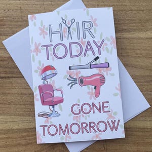 Carte de retraite pour coiffeur, carte de retraite pour coiffeur, carte de voeux de retraite pour coiffeur, voeux de retraite pour coiffeur