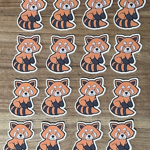 Roter Panda Konfetti, Roter Panda Partydekoration, Roter Panda Tischstreuung, Roter Panda Thema, Roter Panda Geburtstag, Roter Panda Einladungseinsatz