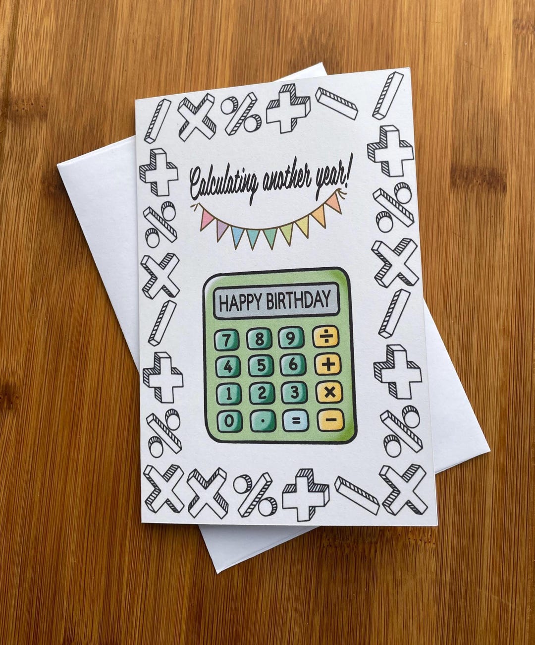 Math Teacher Birthday Card, Birthday Card for Accountant,funny Math ...