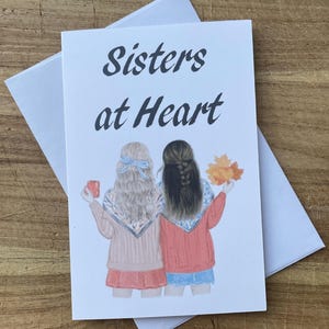 Beste Freundinnenkarten, Schwester von einer anderen Mutterkarten, Freundschaftskarten, herzliche Karten für Freundinnen, Grußkarten für Schwestern am Herzen