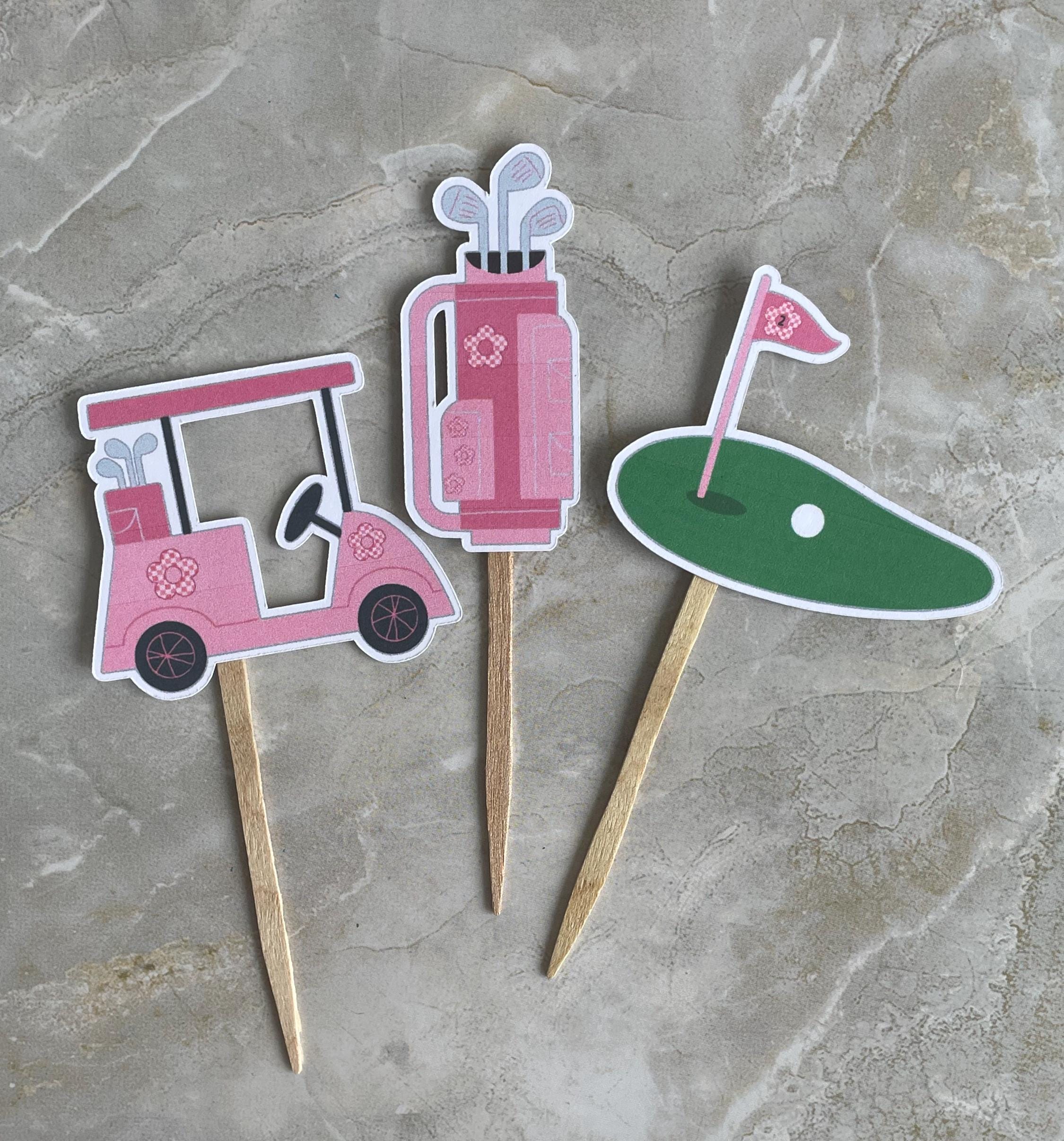 Golf Cupcake Toppers,golf Themed Cake Decorations,golfer Cupcake — free download