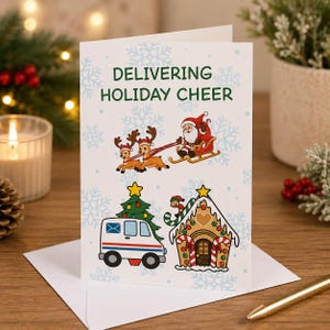 Christmas cards for mailmen,Mail carrier Christmas cards,Holiday cards for postal workers,Mail carrier greeting cards