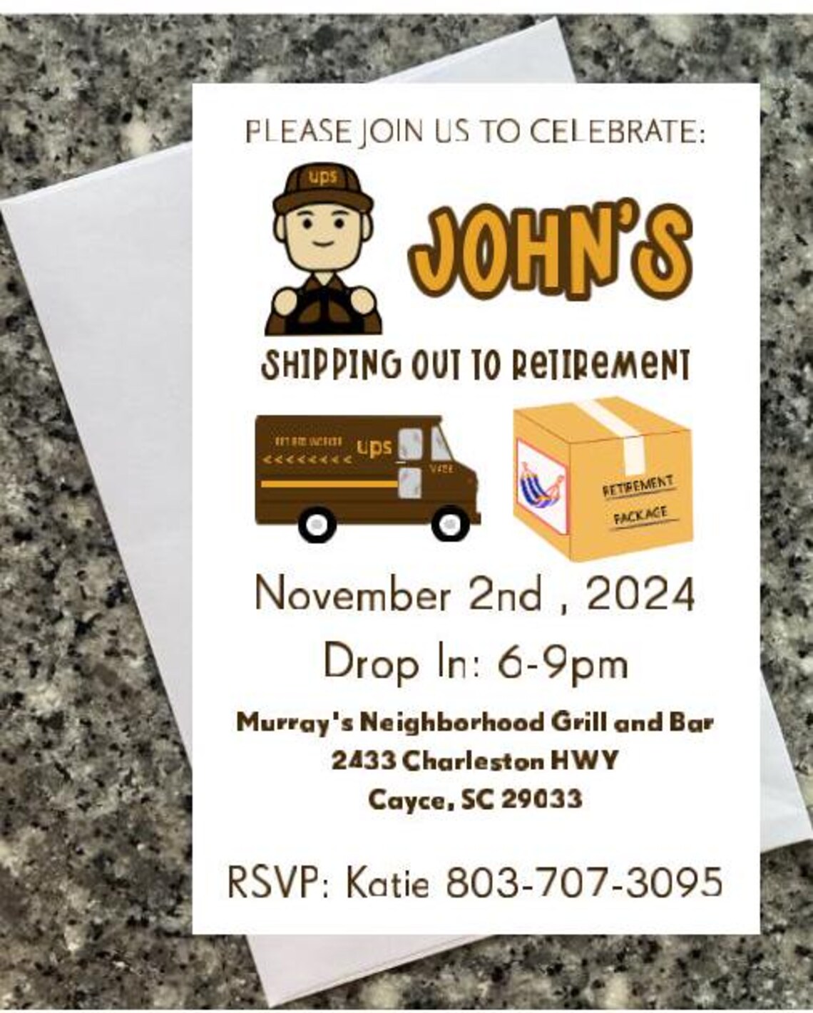 Delivery Driver Retirement Invitation Cards,retirement Party Invites ...