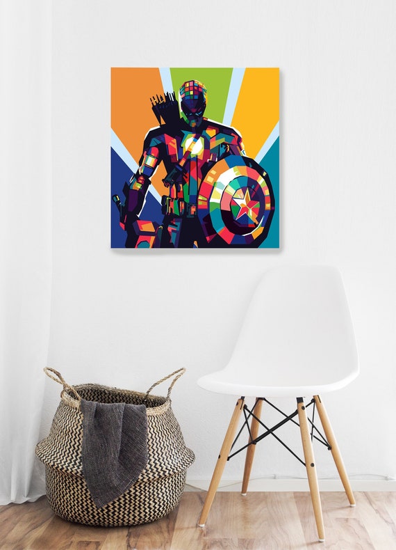 Avenger Mix Wpap Print Wall Art Printable Art Downloadable Etsy