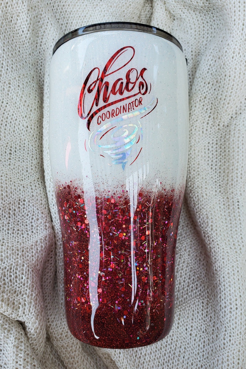 glitter insulated water bottle