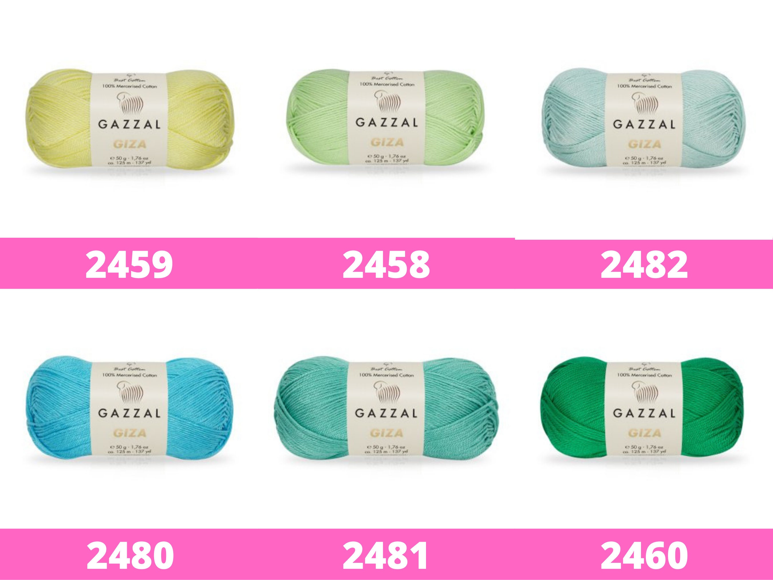 Amigurumi Yarn Gazzal Giza Cotton Yarn Crochet Cotton Yarn Etsy