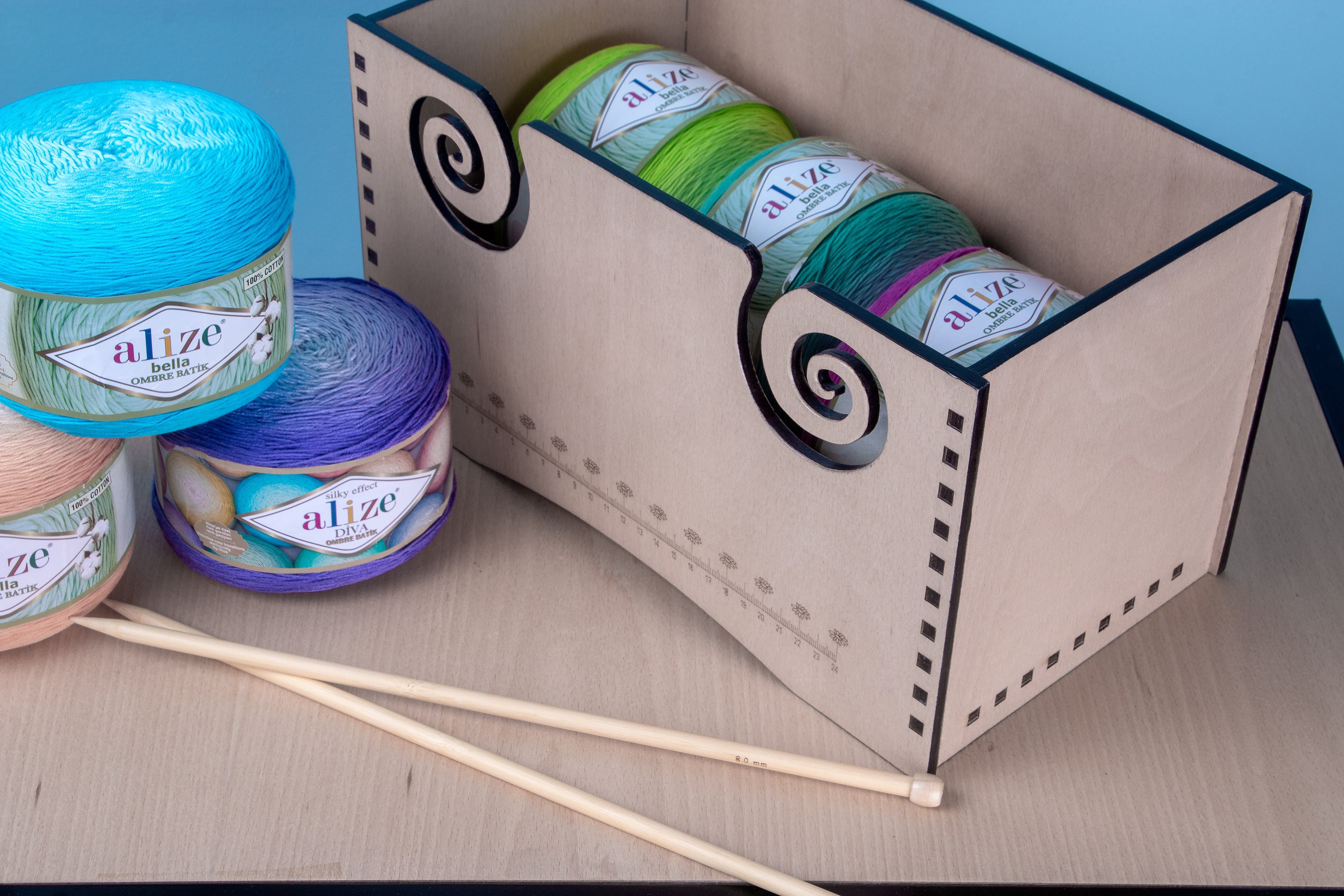 Yarn Collection Box Wood Yarn Box - Etsy