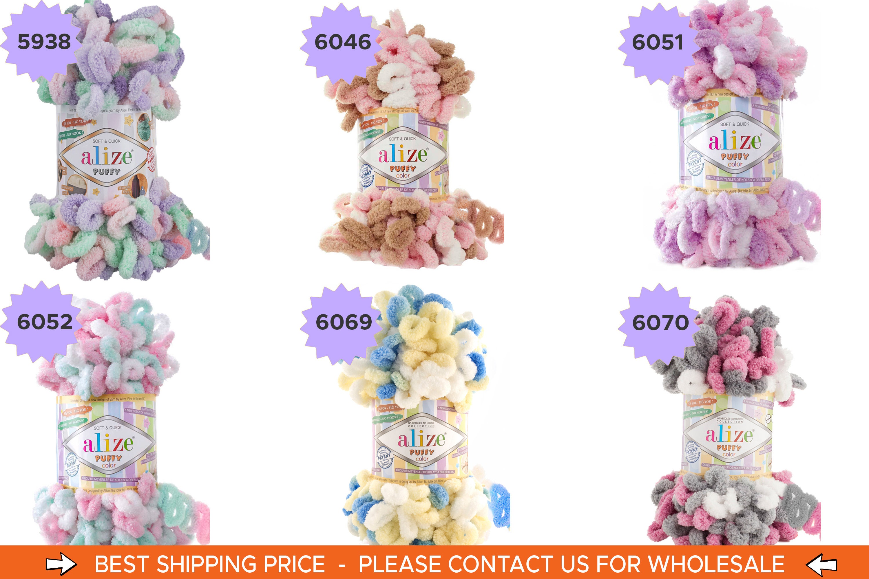 Alize Puffy Color Blanket Yarn Soft Baby Yarn Alize Yarn Etsy