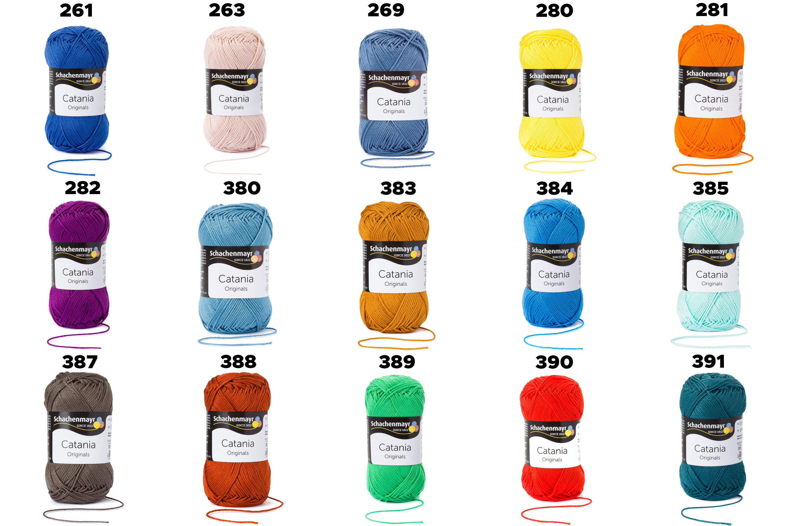 Amigurumi Yarn Schachenmayr Catania Cotton Yarn Colors 0 Etsy