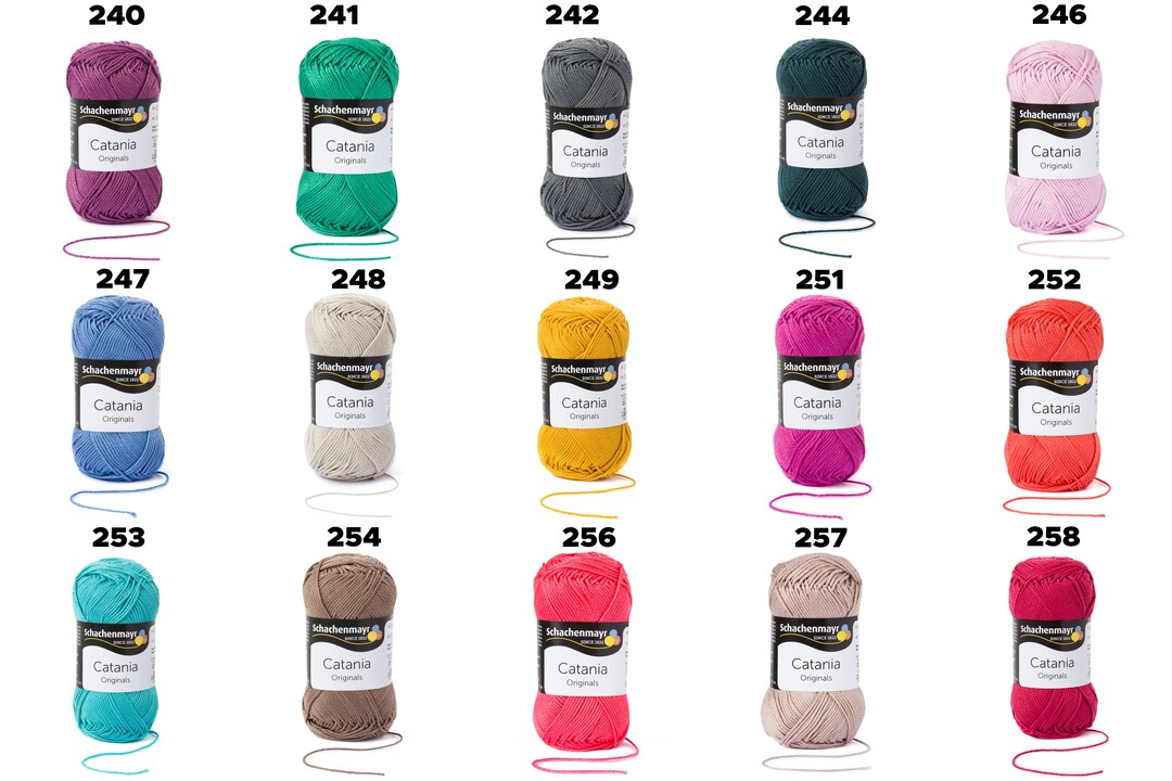 Amigurumi Yarn Schachenmayr Catania Cotton Yarn Colors 300 400 Crochet