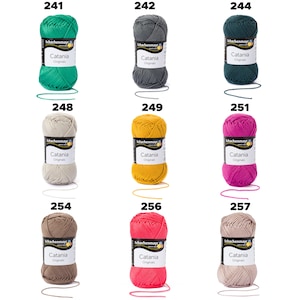 Amigurumi yarn | Schachenmayr Catania Cotton Yarn Colors 300 -400 | Crochet cotton yarn | Catania yarn |  Soft cotton yarn | Knitting yarn