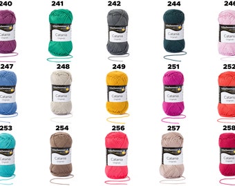 Amigurumi yarn | Schachenmayr Catania Cotton Yarn Colors 300 -400 | Crochet cotton yarn | Catania yarn |  Soft cotton yarn | Knitting yarn