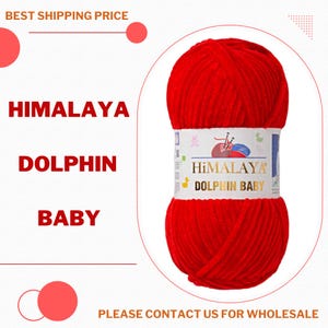 Himalaya Delphin Baby, Strick- und Amigurumi-Garn, 131 m, 3.5 oz