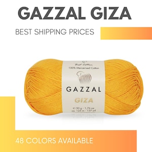 Amigurumi yarn | Gazzal Giza Cotton Yarn| Crochet cotton yarn | Cotton Yarn  |  Soft cotton yarn | Knitting yarn | Gazzal Amigurimi Yarn