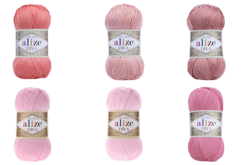 Alize Diva Summer Yarn Acrylic Yarn Bikini Yarn Etsy