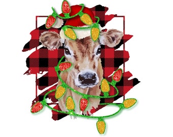 Santa Cow Design, Christmas png, Christmas Cow png, Santa Sublimation, Christmas Sublimation, Cow Clipart, Christmas Cow, Christmas clipart