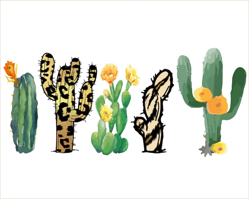 Download Leopard Cactus sublimation design Sublimation design ...