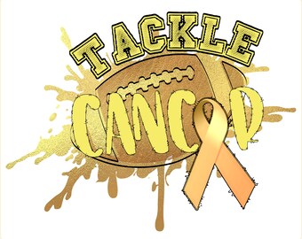 Tackle Cancer, Cancer,Awareness Shirt, Faith Hope Love, Fight Like a Kid, Awareness Month, Football splatter