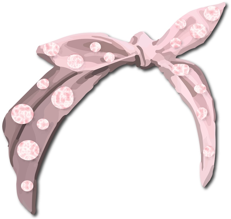 Headband Bandana Hair Accessory PNG Graphic Clip Art Design Etsy