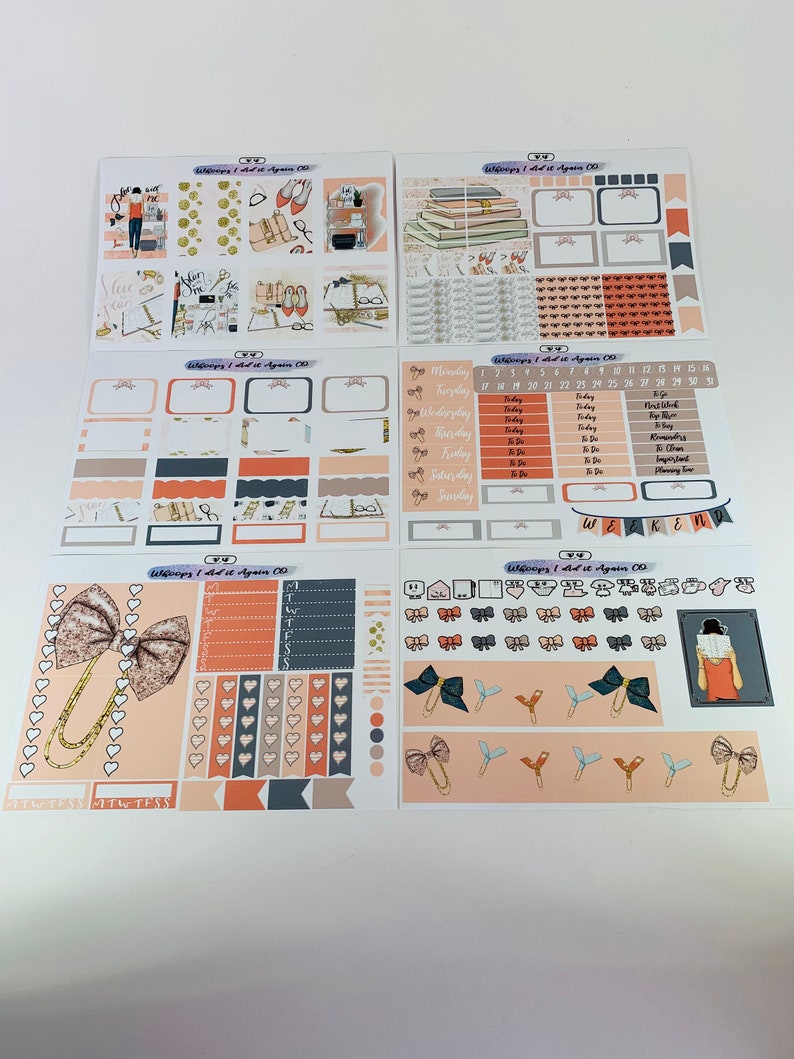Weekly Kit Planner Stickers for use with the Erin Condren Life Planner\u2122 Simplicity