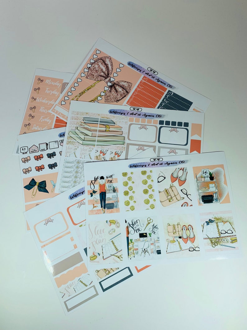 Weekly Kit Planner Stickers for use with the Erin Condren Life Planner\u2122 Simplicity