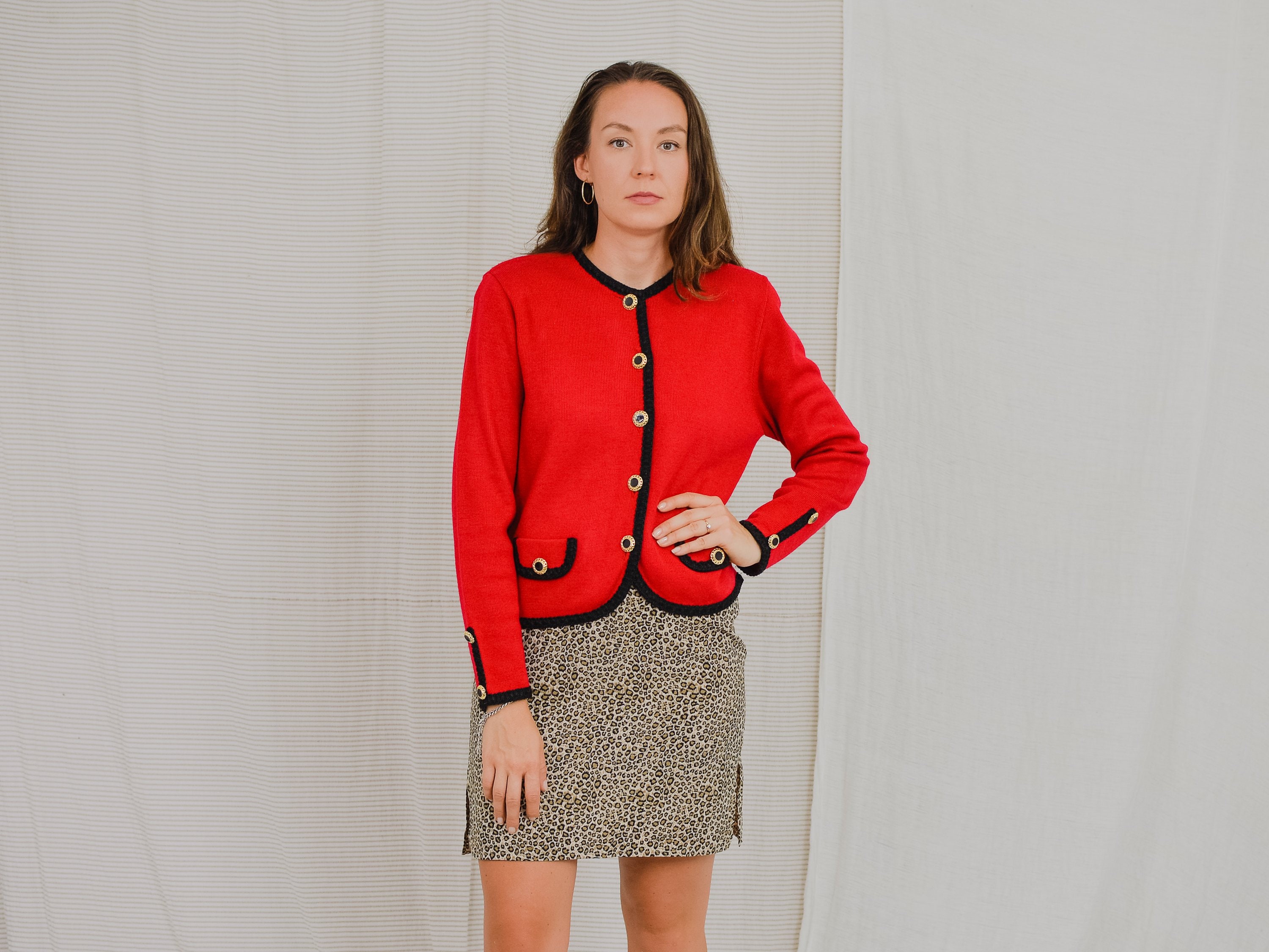 vintage red blazer