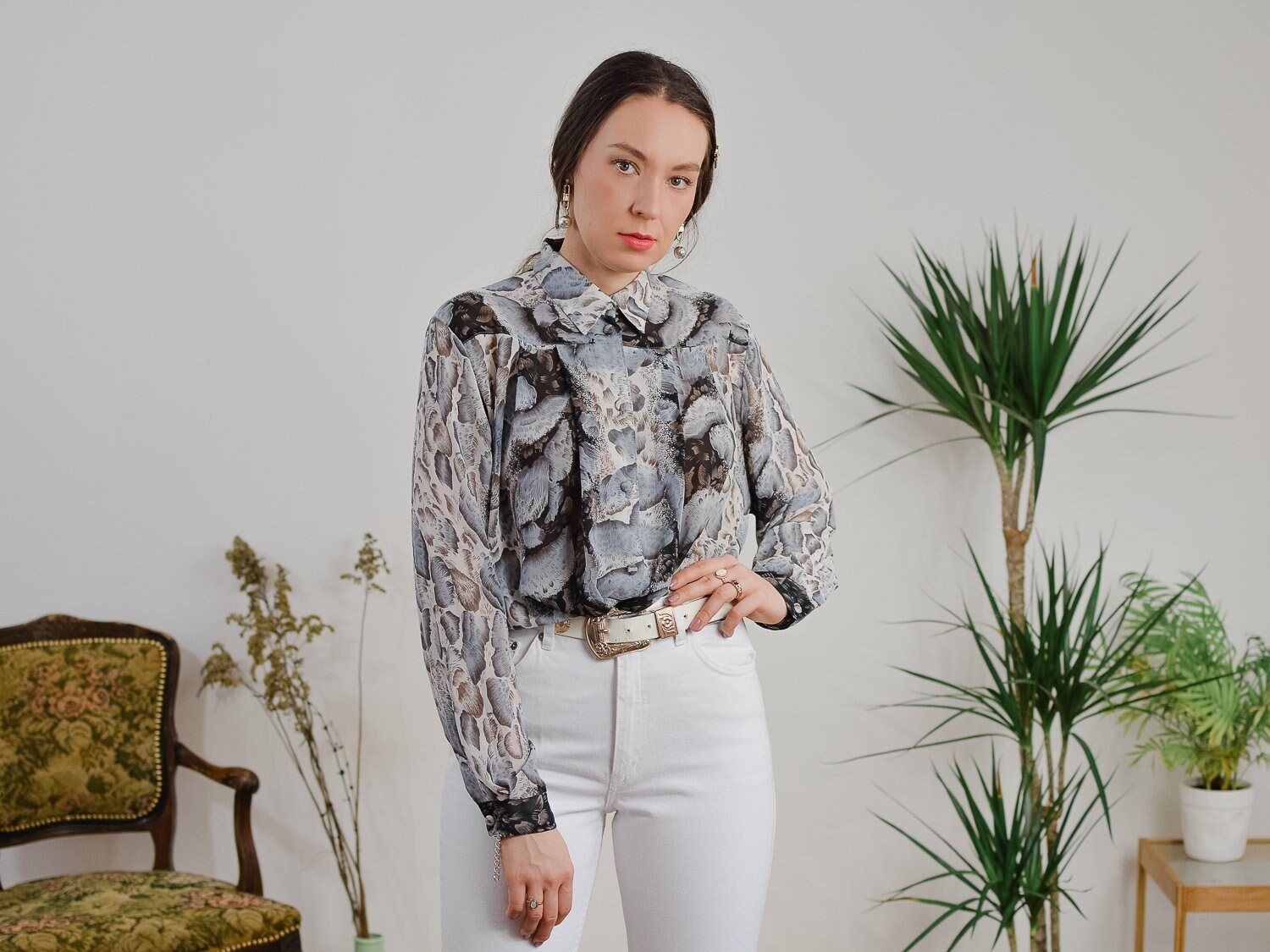 sheer blouse long sleeve