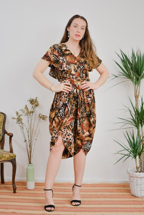 leopard print relaxed jumpsuit