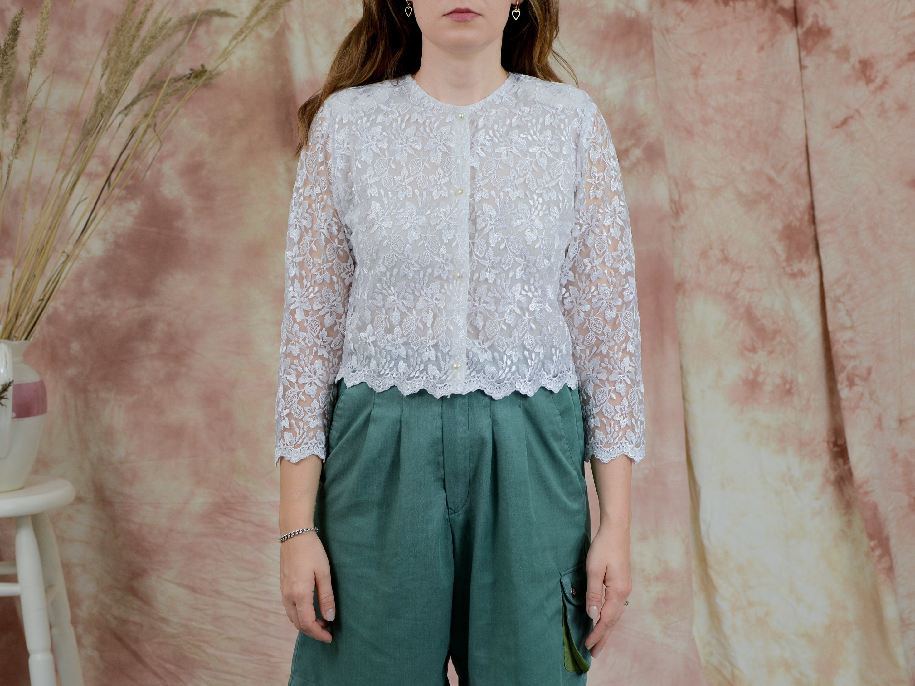 sheer blouse long sleeve