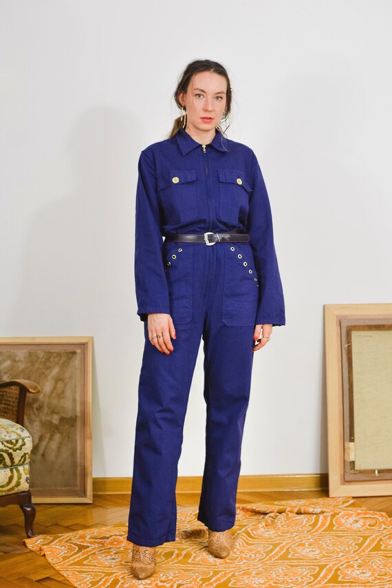 navy work jumpsuit
