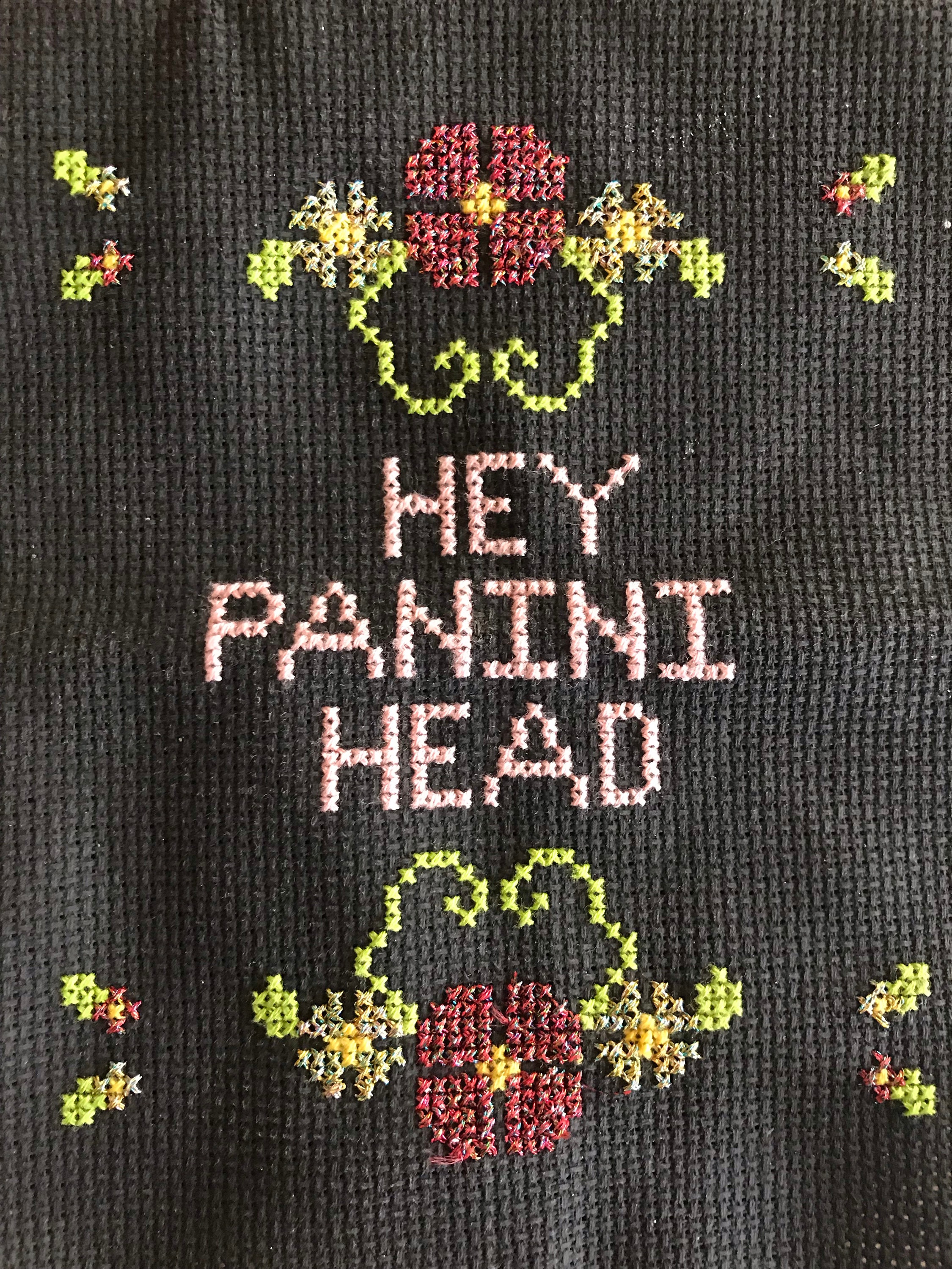 Hey Panini Head Gordan Ramsay Kitchen Nightmares Quote Cross Etsy