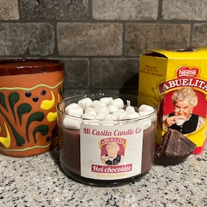 Abuelita Hot Chocolate Candle ||soy Candle//reusable VESSEL