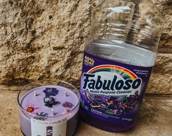 Fabuloso candle ||Soy candle//REUSABLE VESSEL