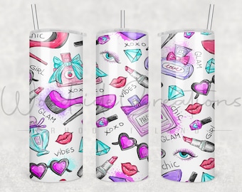 Makeup 20 oz sublimation tumbler