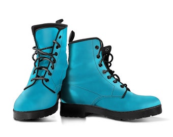 teal color boots