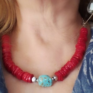 Handcrafted Red Coral Necklace