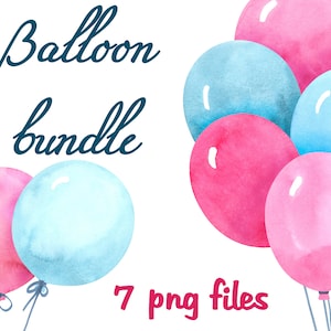 Luftballon Bündel Rosa Luftballon Clipart Blaue Luftballons png Aquarell Luftballon Türkise Luftballons Luftballons png R1