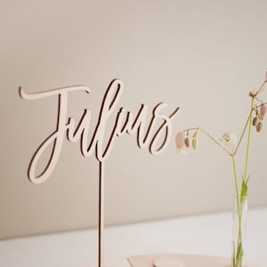 Namensstecker Geburtstagsring Holz | Geburtstagskranz personalisiert | Tischdeko Geburtstag | Geburtstagsteller Kerzen | Geburtstagszug bild 3