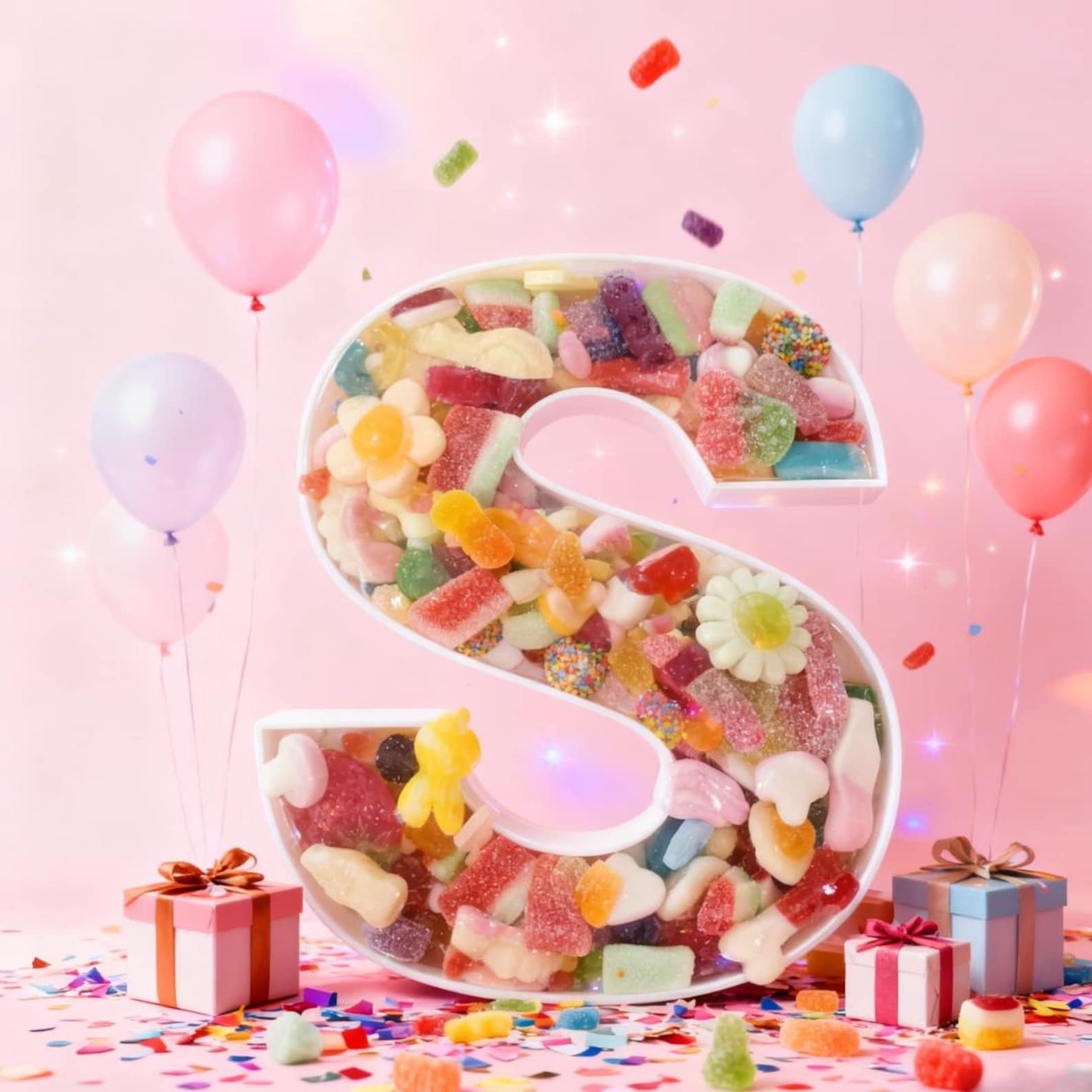 Sweets With Letters Sweet Filled Letter, Pick and Mix Candy, Birthday Gift - Etsy UK