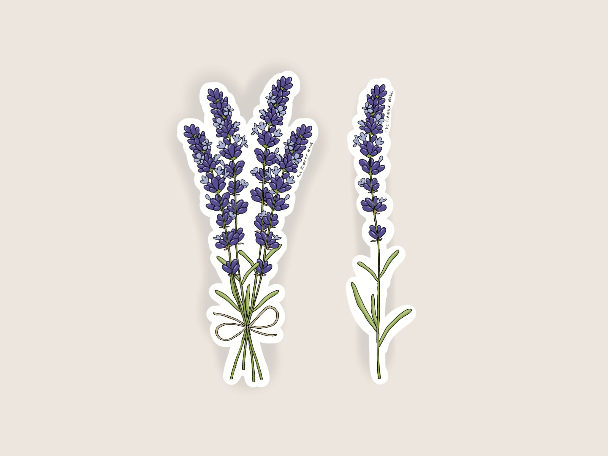 Lavender Twice Sticker for Sale by valeriehoffmann