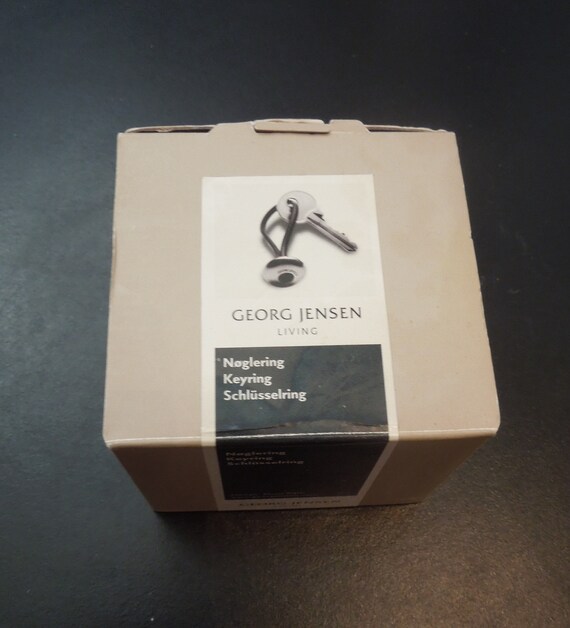 Georg Jensen stainless steel key ring