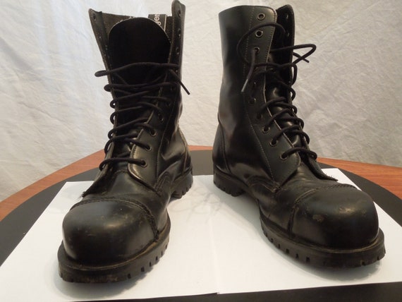 vintage steel toe boots