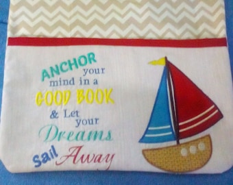 Reading Pillow Sailboat