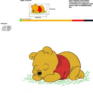 Baby Pooh Embroidery design