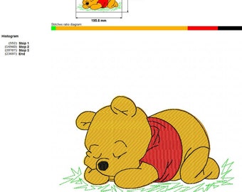 Baby Pooh Embroidery design