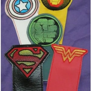 Superhero Popsicle holder sleeve set 10