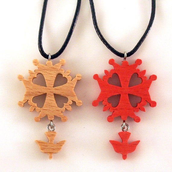 Kelly's Olive Wood Cross Necklaces (Set of 3) - Ad Crucem