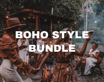 Boho/Bohemian Festival Aesthetic Vintage Mystery Style Bundle/Box, Earthy, Forest, Nature, Crystal